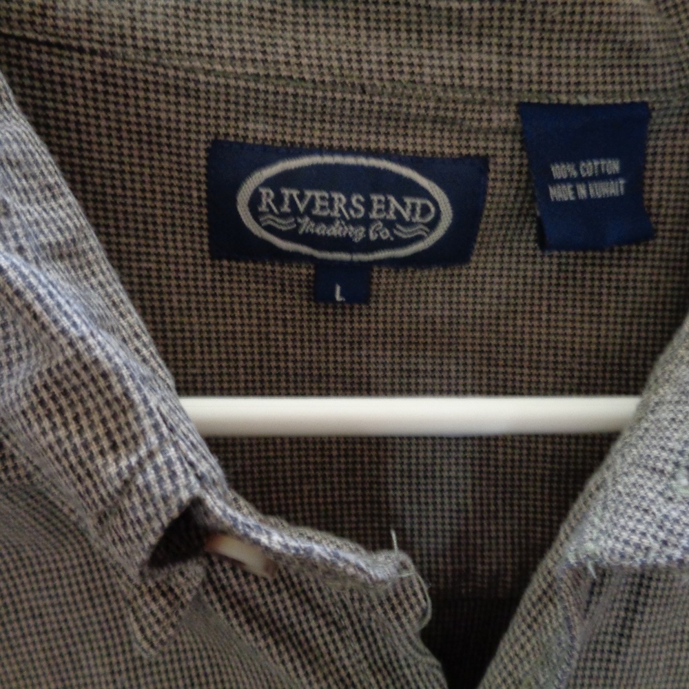 Rivers End Brown Button Down Shirt size L